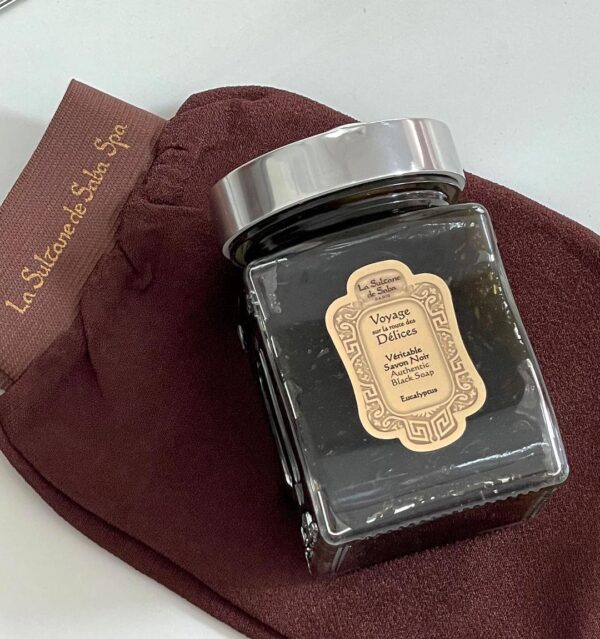 BLACK SOAP EUCALYPTUS + rękawiczka Kessa